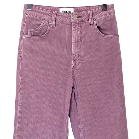 ROLLA'S Eastcoast Flare High Rise Corduroy Stretch Pants in Purple, Size 26 - Picture 8 of 16